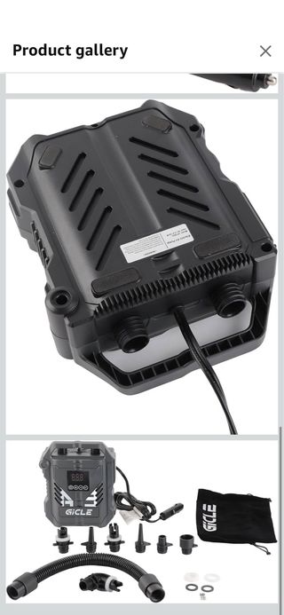 Acouto Bomba Inflable para Tabla de Remo, Pantalla