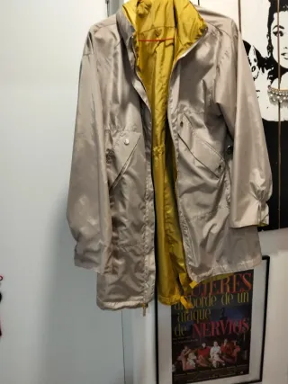 Chaqueta Reversible Beige y Amarilla