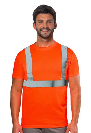 T-shirt Alta Visibilità Logica Arancione Nuova