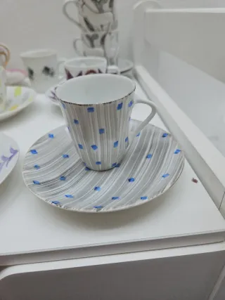 Taza de porcelana castro sargadelos