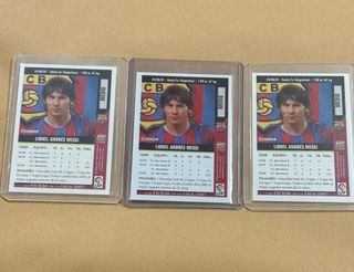 3 Fichas Messi 619 Liga 2007