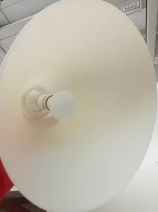 2 Lámparas IDENTICAS Techo Ikea Campana Blanca