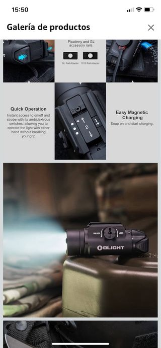 Olight PL-3 R Linterna Táctica Recargable