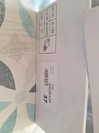 Sandalias de fiesta color platino