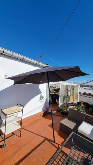 Sombrilla Rectangular Negra 260cm