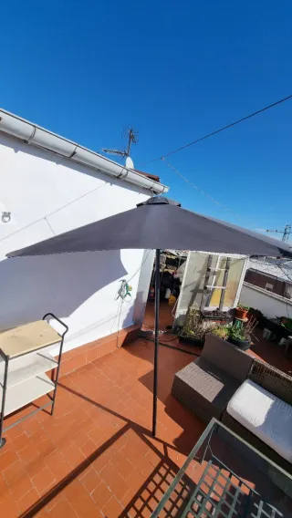 Sombrilla Rectangular Negra 260cm