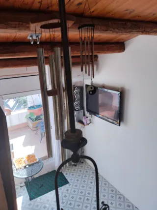 Lámpara antigua de forja