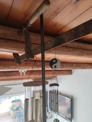 Lámpara antigua de forja