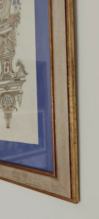 Cuadro  Lámina Decorativa Figura Floral