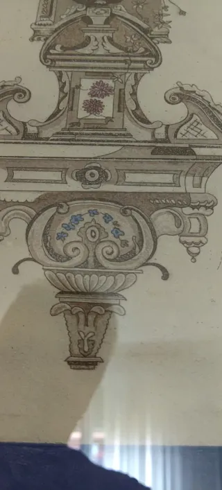 Cuadro  Lámina Decorativa Figura Floral