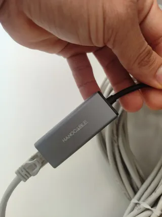 Cable de Red 10m con Adaptador USB-C