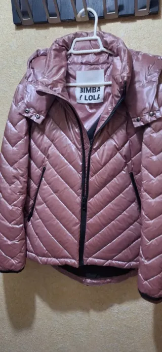 Bimba y Lola plumífero rosa