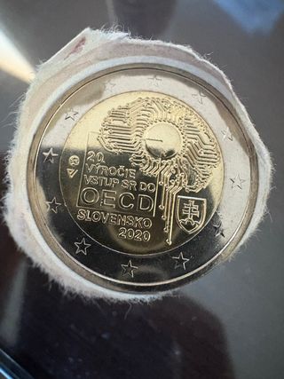 Moneda 2 euros Eslovaquia 2020 OECD