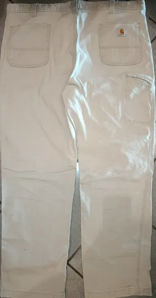 Pantaloni Carhartt Beige Relaxed Fit TG 56