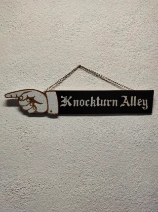 Targhetta Knockturn Alley Harry Potter