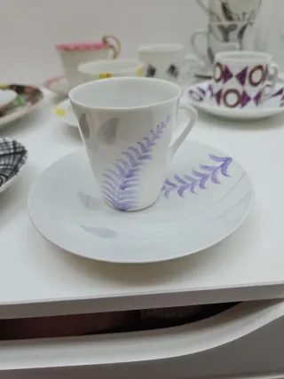 Taza de porcelana castro sargadelos