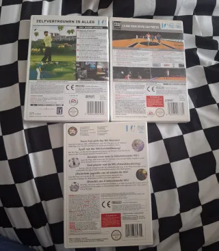 Lote 3 juegos Wii: Tiger Woods, NBA Live, Wii Play