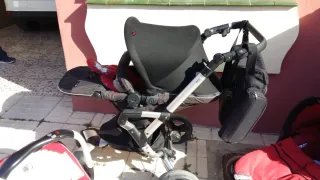 Trío Concord Cochecito Bebé Negro-Rojo