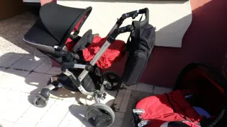 Trío Concord Cochecito Bebé Negro-Rojo