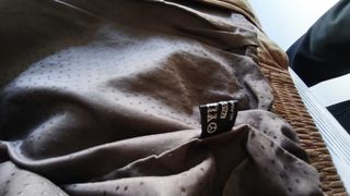 Cazadora de piel marrón Talla L