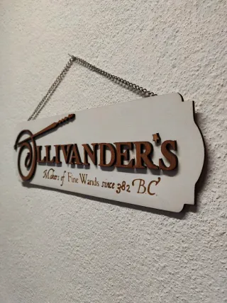 Targhetta Ollivander's Harry Potter