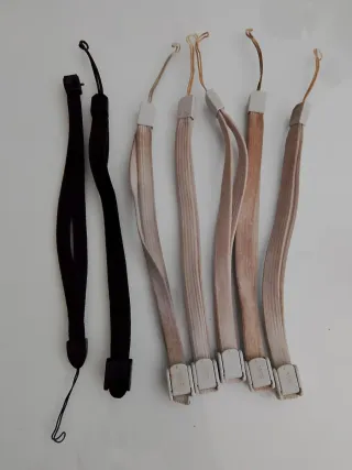 Correas Muñeca Mandos Wii (2 Negras, 4 Beige)