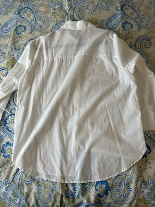 Camisa blanca mujer oversize S sin estrenar
