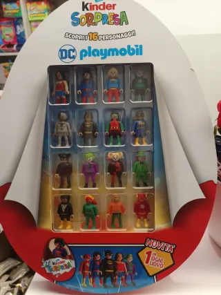 Espositore Kinder Sorpresa DC Playmobil