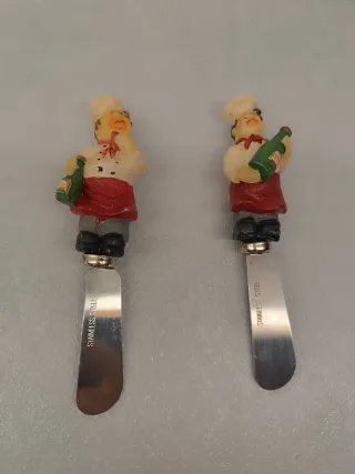 Facas Vintage em Resina Cozinheiro. Manteiga 12 cm