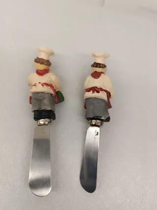 Facas Vintage em Resina Cozinheiro. Manteiga 12 cm