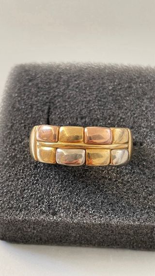 Anillo Oro 18k Tricolor 6.5Gramos