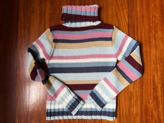 Jersey de cuello alto a rayas