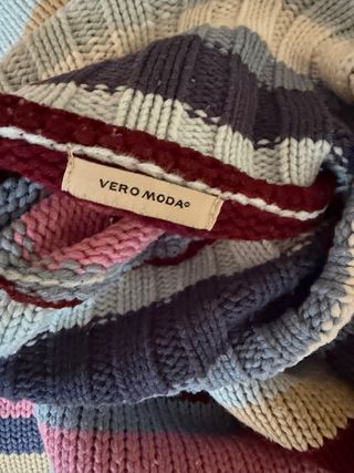 Jersey de cuello alto a rayas