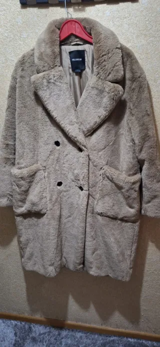 Abrigo de pelo marrón