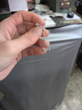 Cruz de David Plata 925 2cm