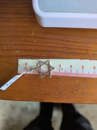 Cruz de David Plata 925 2cm