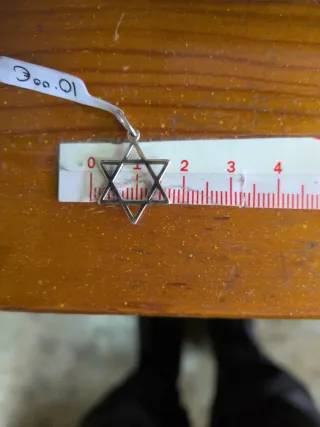 Cruz de David Plata 925 2cm