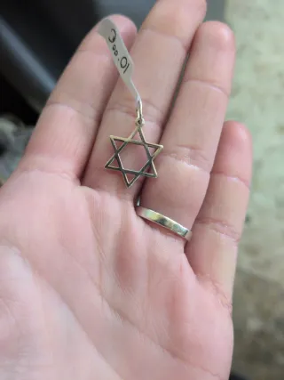 Cruz de David Plata 925 2cm