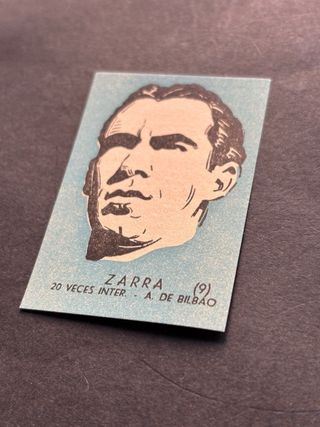 Cromo fútbol ZARRA Ath. de Bilbao, Liga 1952-1953