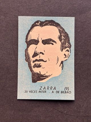 Cromo fútbol ZARRA Ath. de Bilbao, Liga 1952-1953