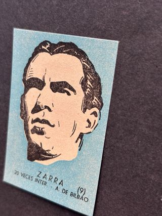 Cromo fútbol ZARRA Ath. de Bilbao, Liga 1952-1953