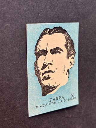 Cromo fútbol ZARRA Ath. de Bilbao, Liga 1952-1953