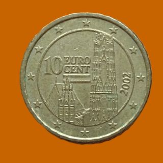 AUSTRIA 10 Euro Cent 2002 KM# 3085 Circ