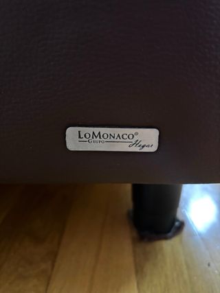 Canapé forrado en piel marron