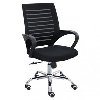 Sedia Ufficio Nera Ergonomica Braccioli Comfort