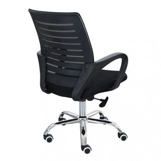 Sedia Ufficio Nera Ergonomica Braccioli Comfort