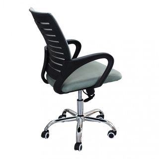 Sedia Ufficio Grigia Ergonomica con Braccioli Plus