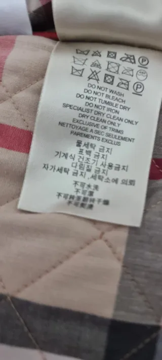 Chaqueta Burberry Roja Mujer Talla XXL