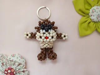 Porta-chaves Taz de Contas