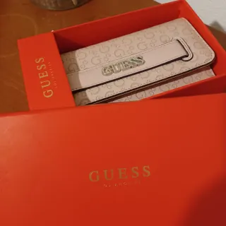 Monedero Guess Cartera Mujer Beige